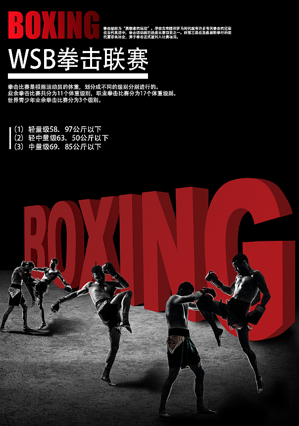 拳击海报