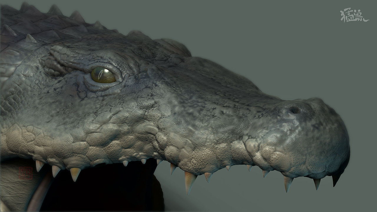 猛獸兒-鱷魚（圖ZMjk2MjU5Njcy） - 人物/生物 - 站酷設計師azazaal原創(chuàng)素材 - 站酷ZCOOL