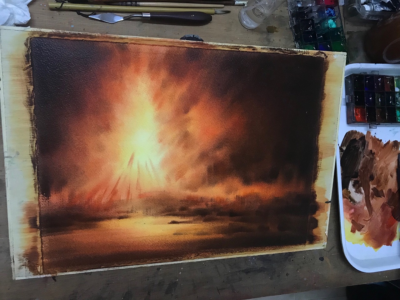 水彩湿画法练习（图ZMTc1Nzg5OTE2） - 绘画 - 站酷设计师陈思齐水彩原创素材 - 站酷ZCOOL