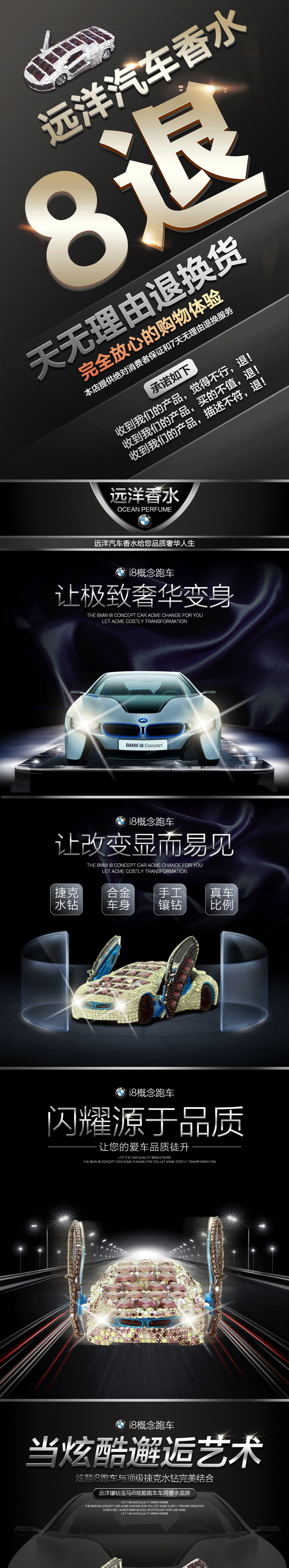 宝马镶钻汽车香水座详情页（图ZMzA2MzQ5NDQ=） - 电商 - 站酷设计师张小龙设计工作室原创素材 - 站酷ZCOOL