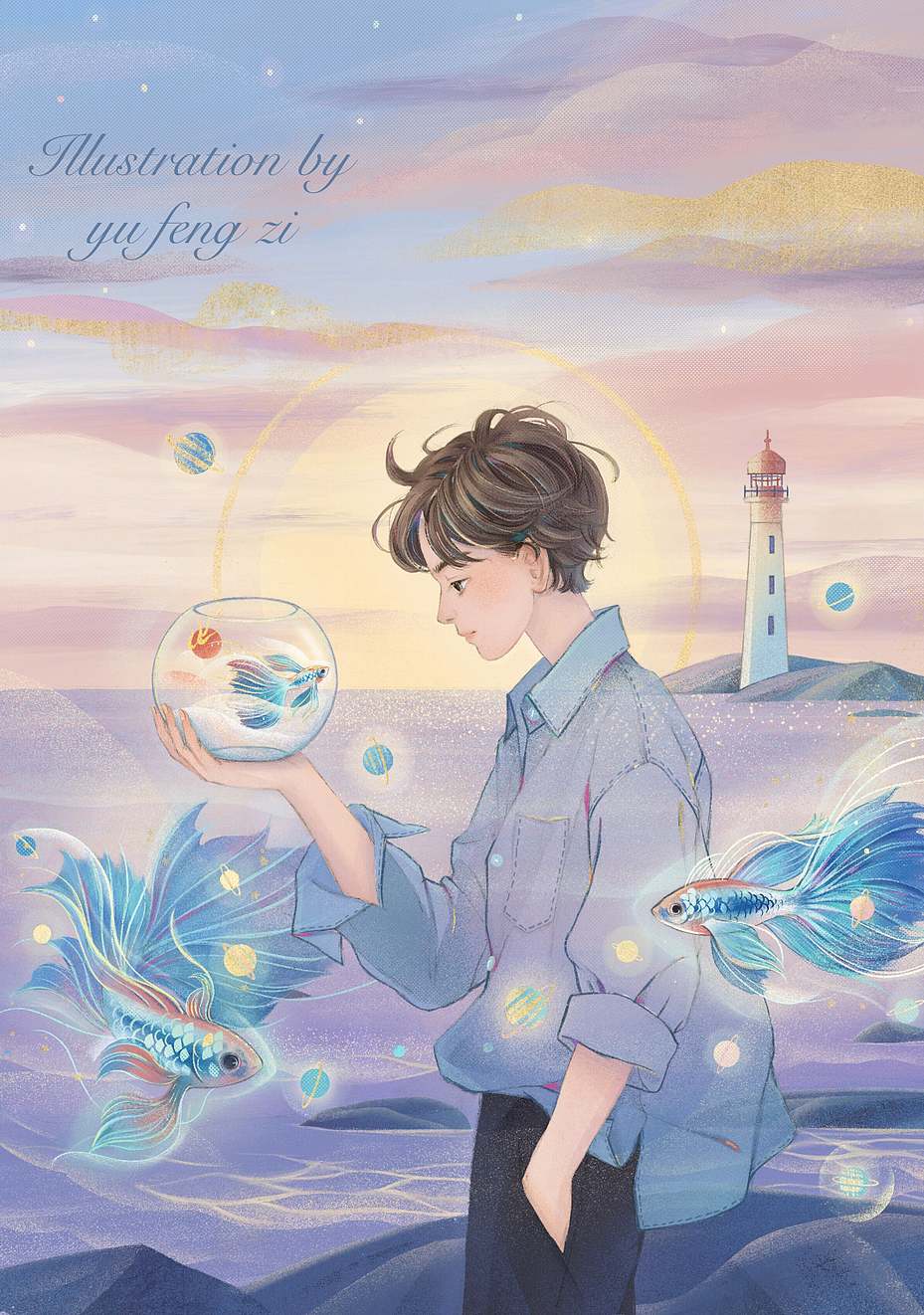 自由|插画|商业插画|鱼疯子 - 原创作品 - 站酷 (zcool)