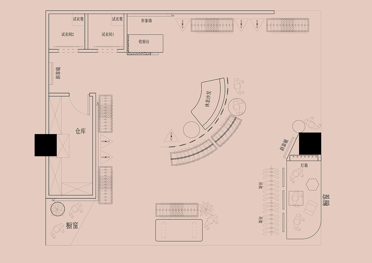 ▲平面布置方案