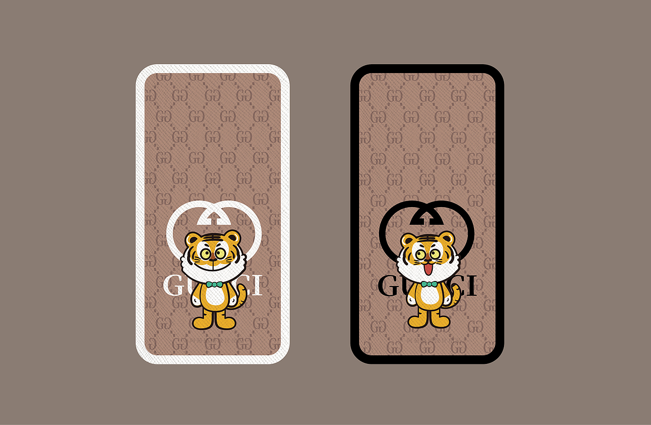 虎手机壳 插画 潮牌 阿茹插画（图ZMjUzOTg5NjM2） - 商业插画 - 站酷设计师阿茹生肖IP原创素材 - 站酷ZCOOL