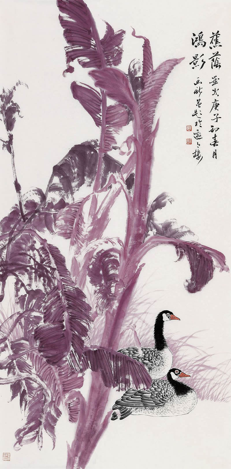 画家董玉新，当代主题性花鸟画领军人物（图ZMjg1MDM0OTg0） - 绘画 - 站酷设计师易阁字画网张小克原创素材 - 站酷ZCOOL