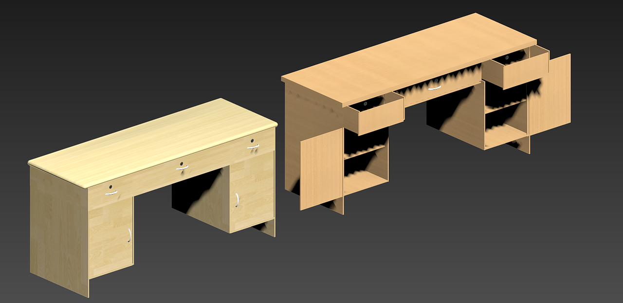 办公 柜子 老宿舍 3D效图（图ZMjc4NTc0NDEy） - 建筑/空间 - 站酷设计师Z60513575原创素材 - 站酷ZCOOL