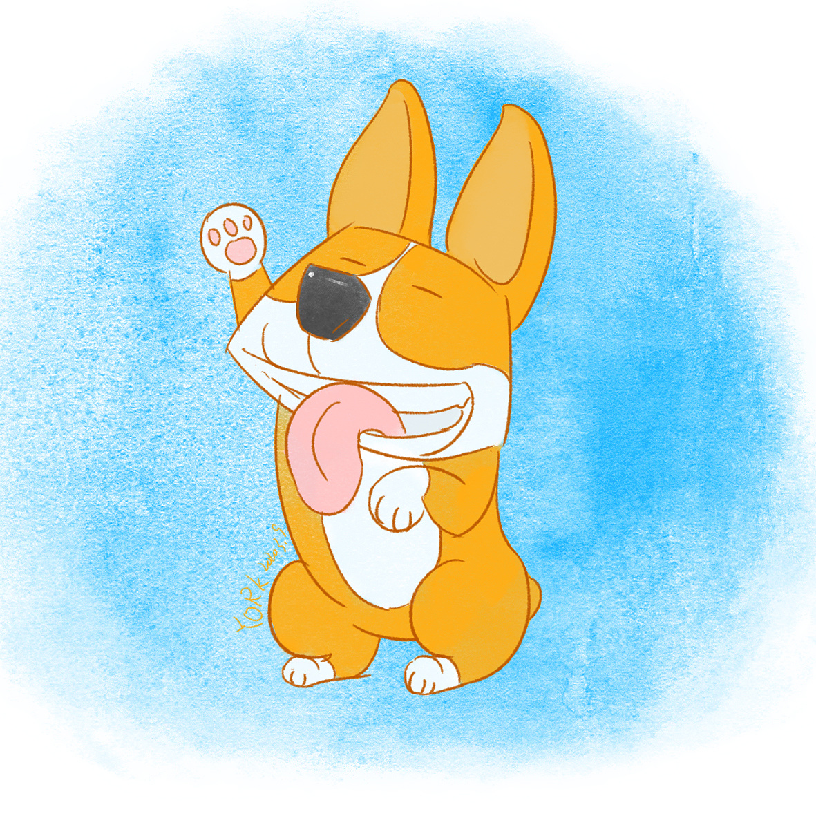 可爱的小柯基|插画|商业插画|有只喜欢狮子的猫 - 原创作品 - 站酷