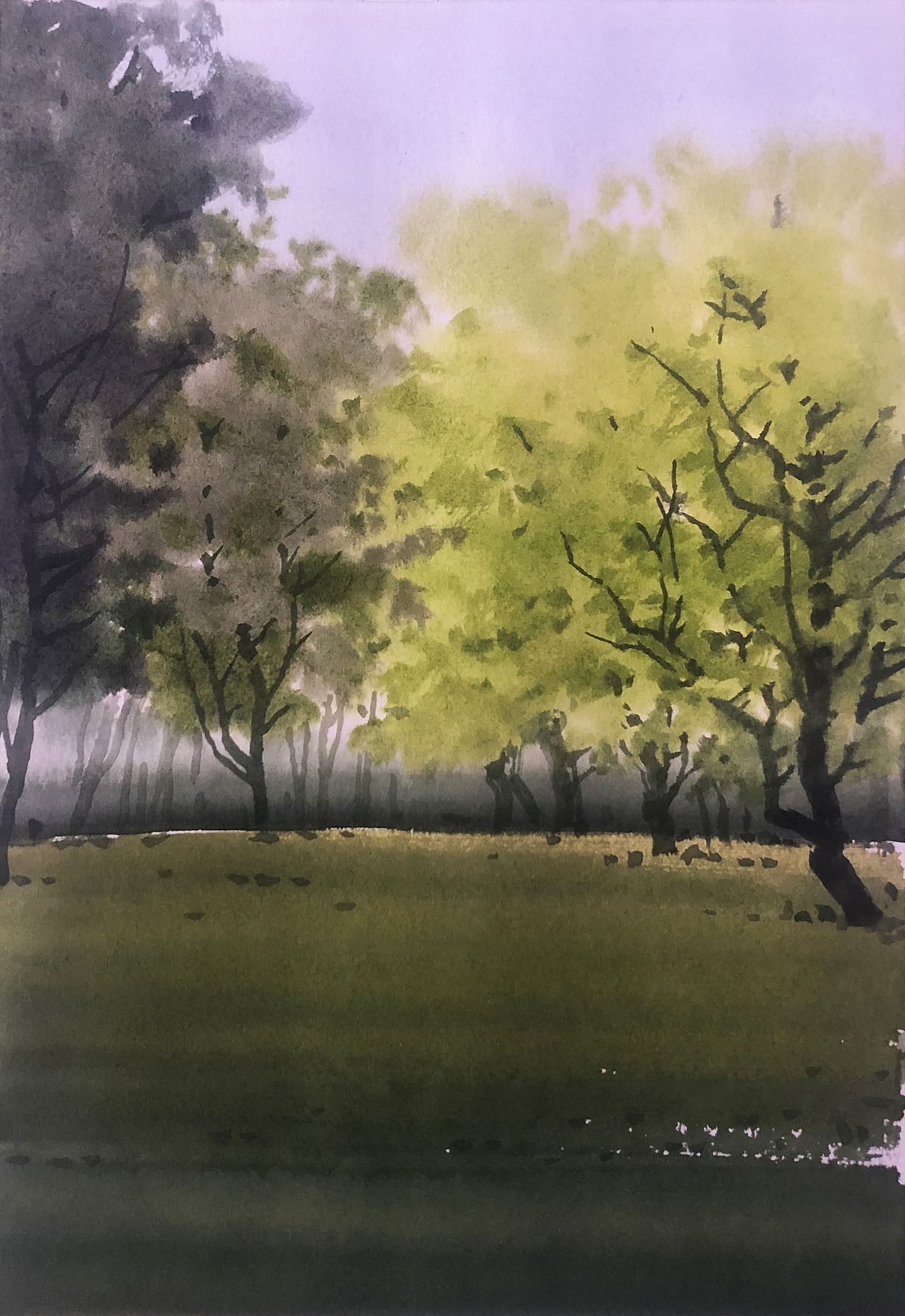 2021 国庆水彩速写