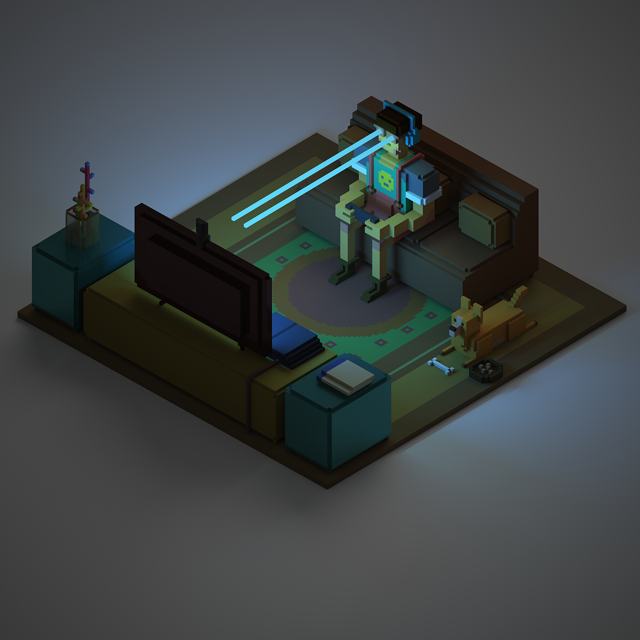 voxel（图ZNzE5MTk0NTI=） - 其他三维 - 站酷设计师侯伯Sur原创素材 - 站酷ZCOOL