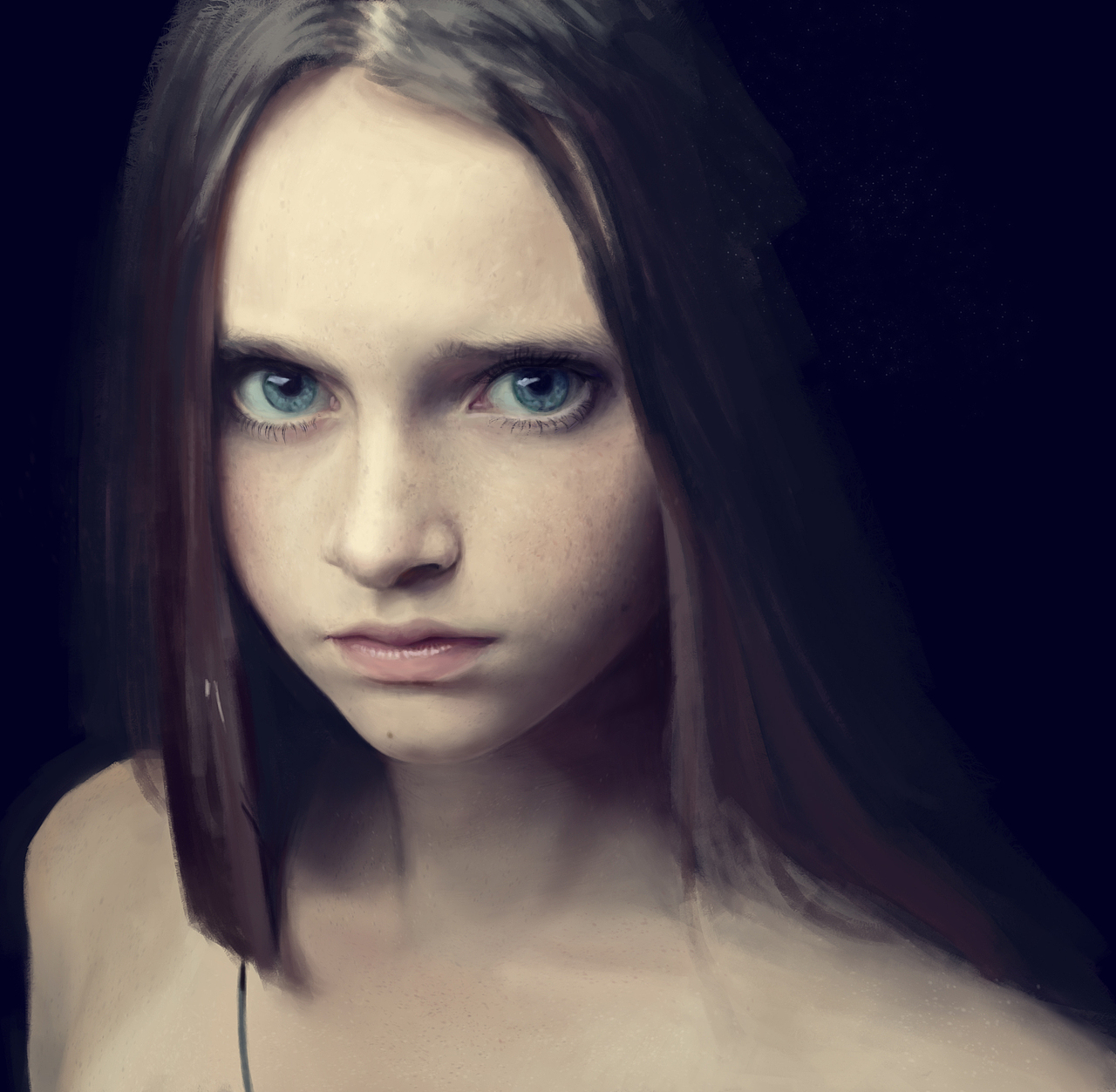 写实人像附过程