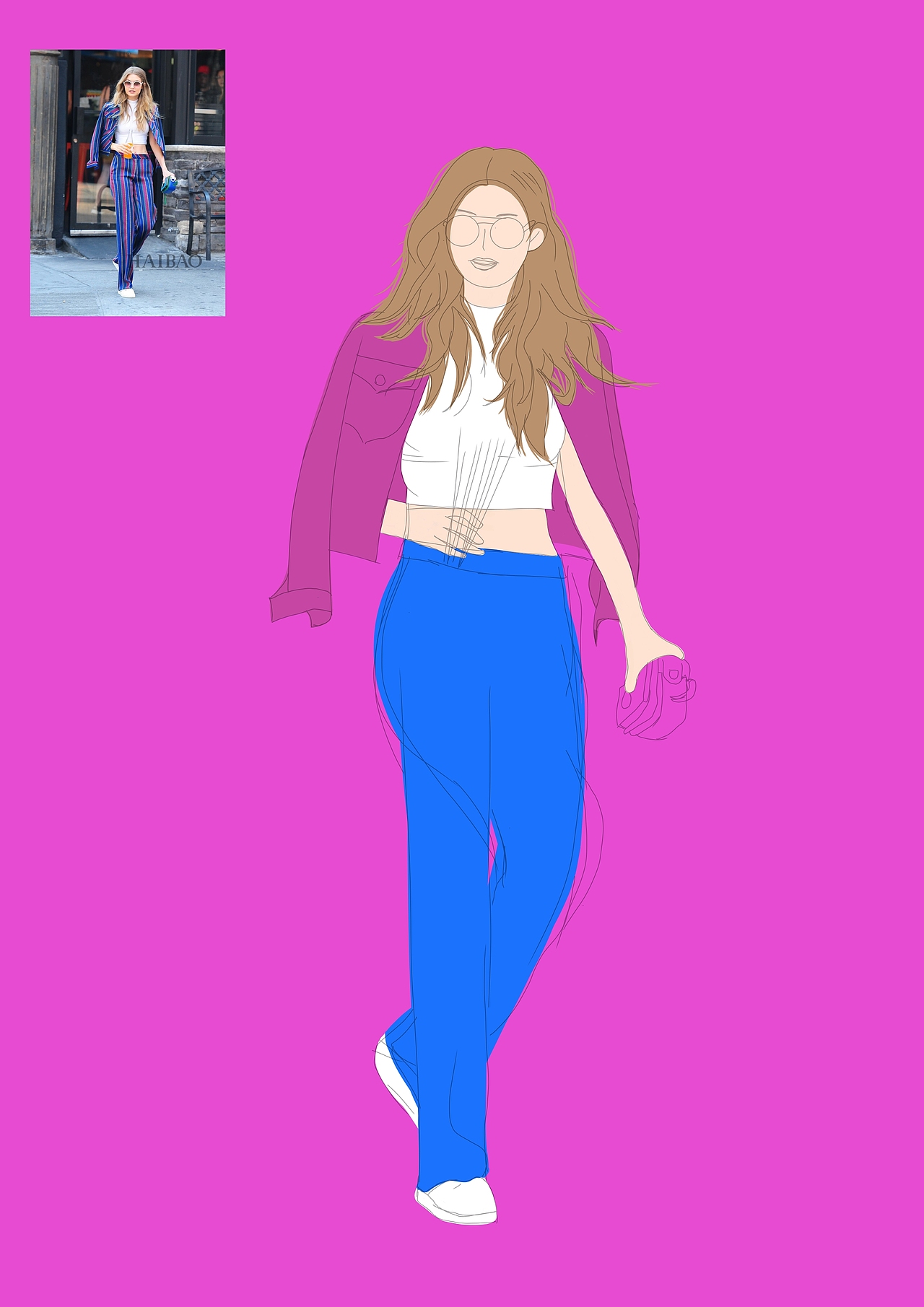 人物转插画（六）（图ZMjIyMDQxMzUy） - 创作习作 - 站酷设计师爱画画的小G原创素材 - 站酷ZCOOL