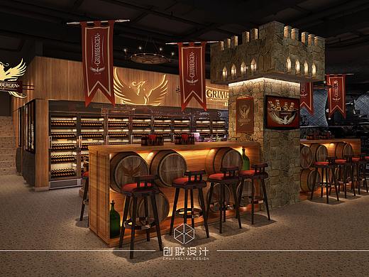 格林堡-精酿啤酒形象店（个人主页-ZMzQ2NTE5NjA=） - 家装设计 - 站酷设计师广州创联设计原创素材 - 站酷ZCOOL