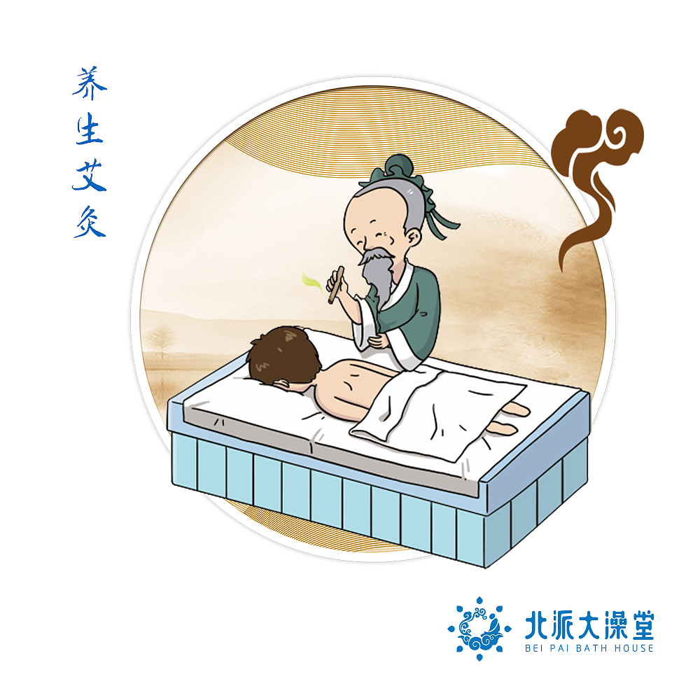 北派大澡堂IP形象设计及养生文化展板物料设计