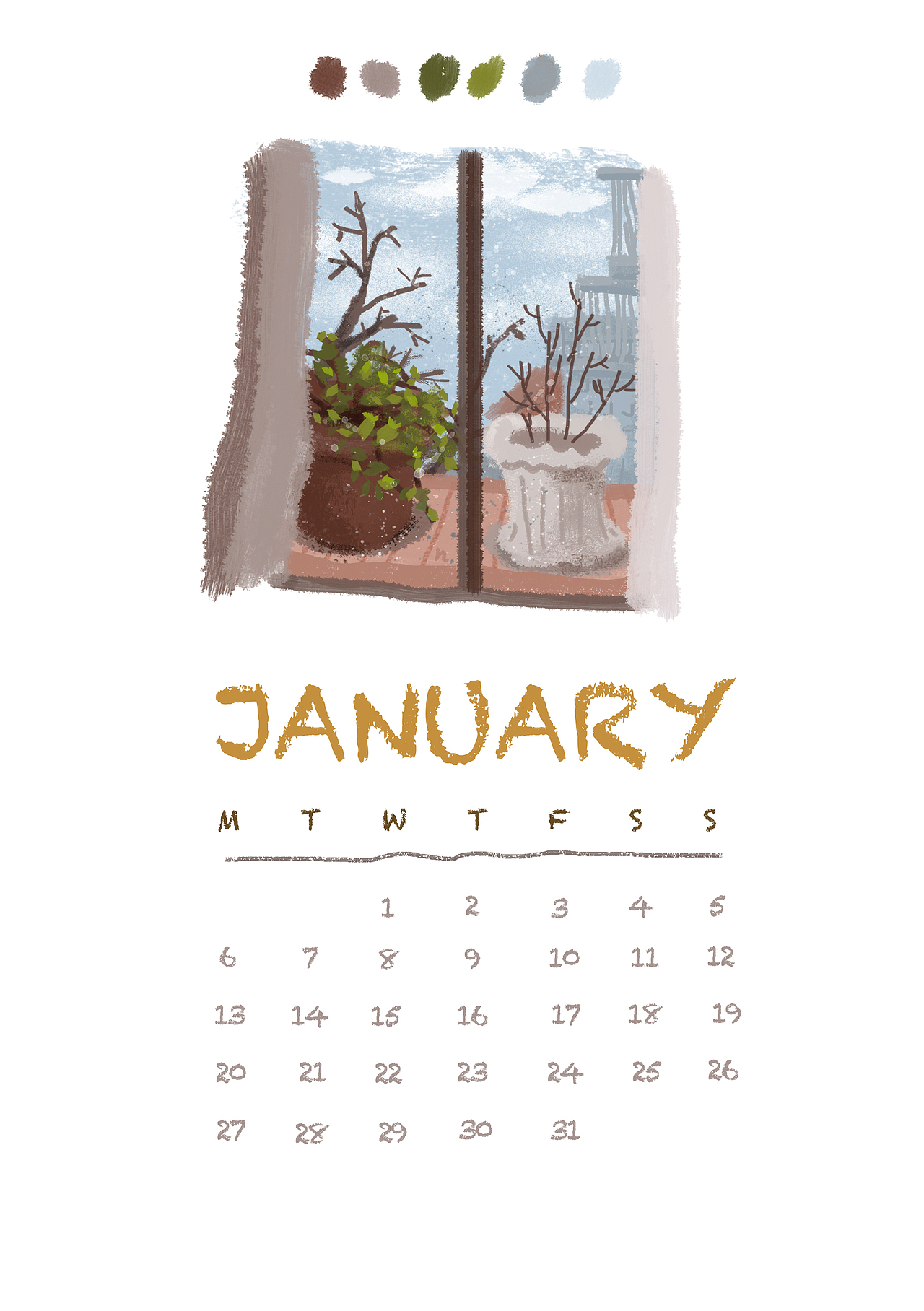 窗·口 月历（图ZMjAxNDM2NTU2） - 创作习作 - 站酷设计师E1noch原创素材 - 站酷ZCOOL