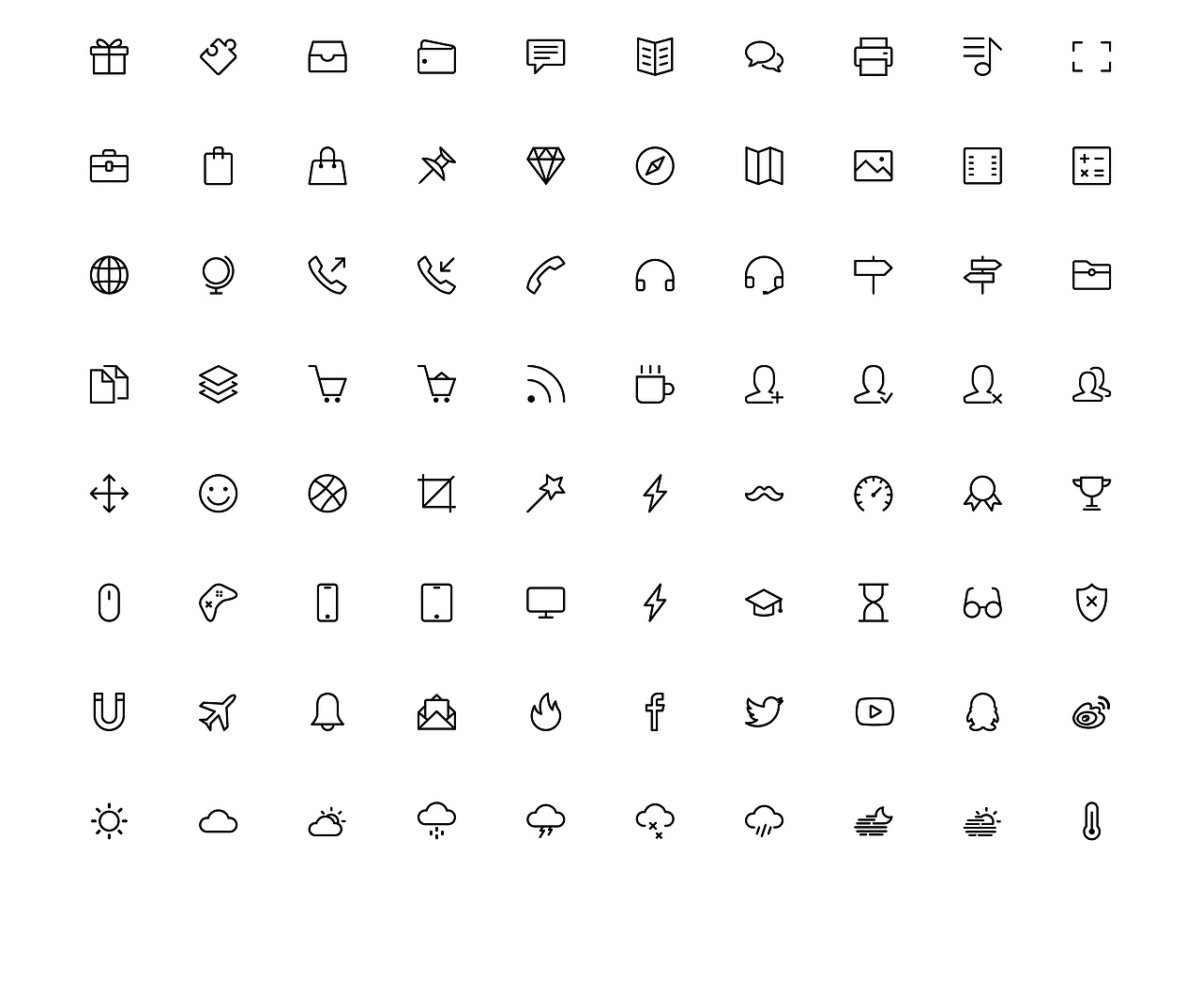 160个线性图标 line icon（图ZNjIyMDgyNDQ=） - 图标 - 站酷设计师DesignedByLee原创素材 - 站酷ZCOOL