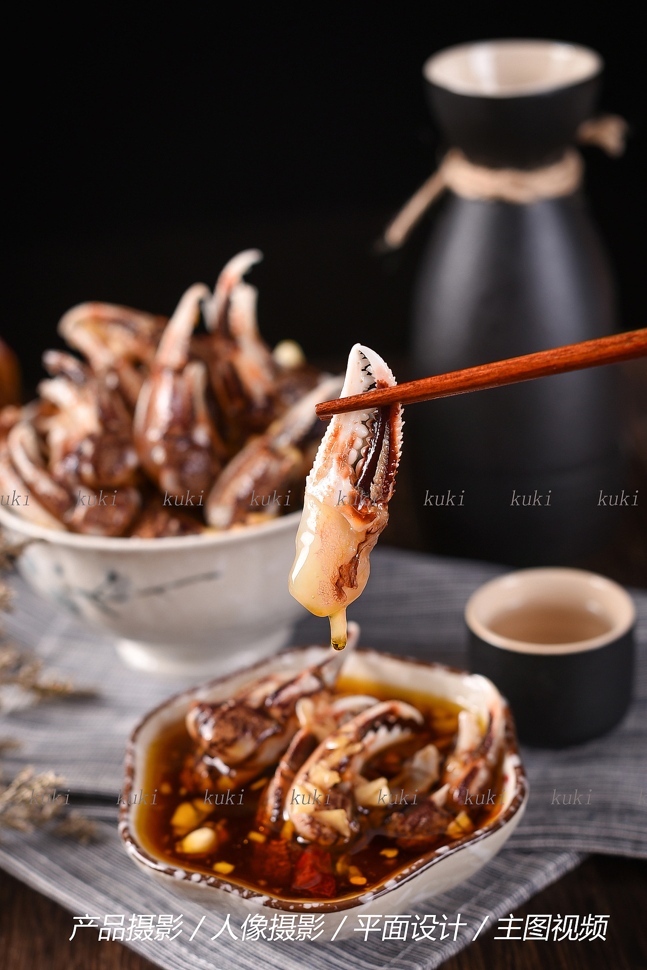 醉蟹钳（图ZMTc1NTI2NjUy） - 产品摄影 - 站酷设计师kuki视觉原创素材 - 站酷ZCOOL