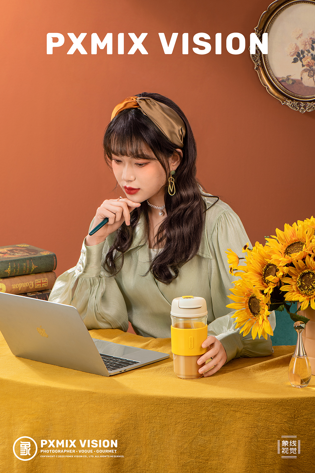 油画少女丨Boaoni 咖啡杯 x 光影集 PXMIX