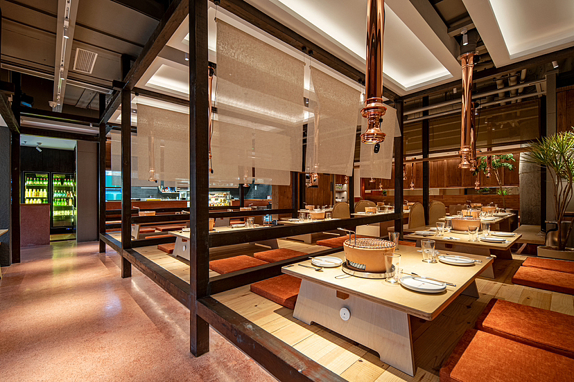 工装-开放式烤肉店