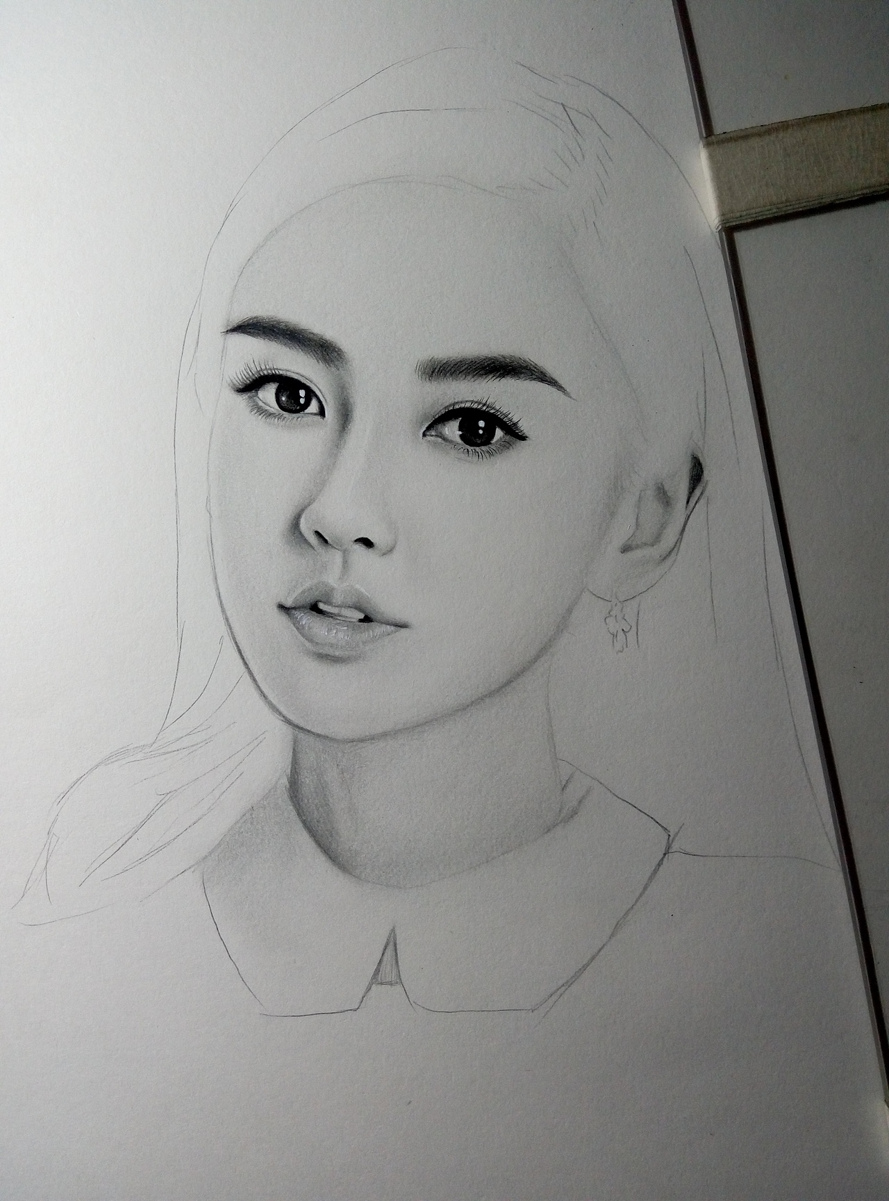 手绘angelababy杨颖