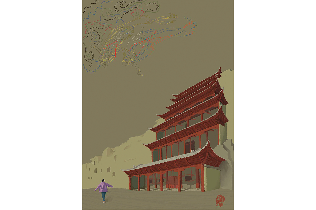 旅行插画-甘肃青海