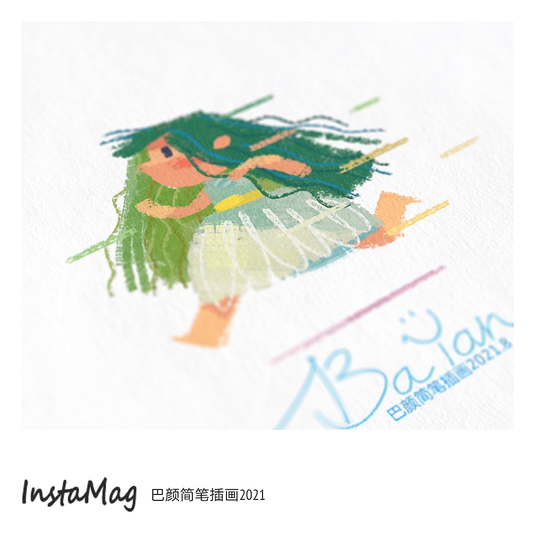 简笔插画21.8月