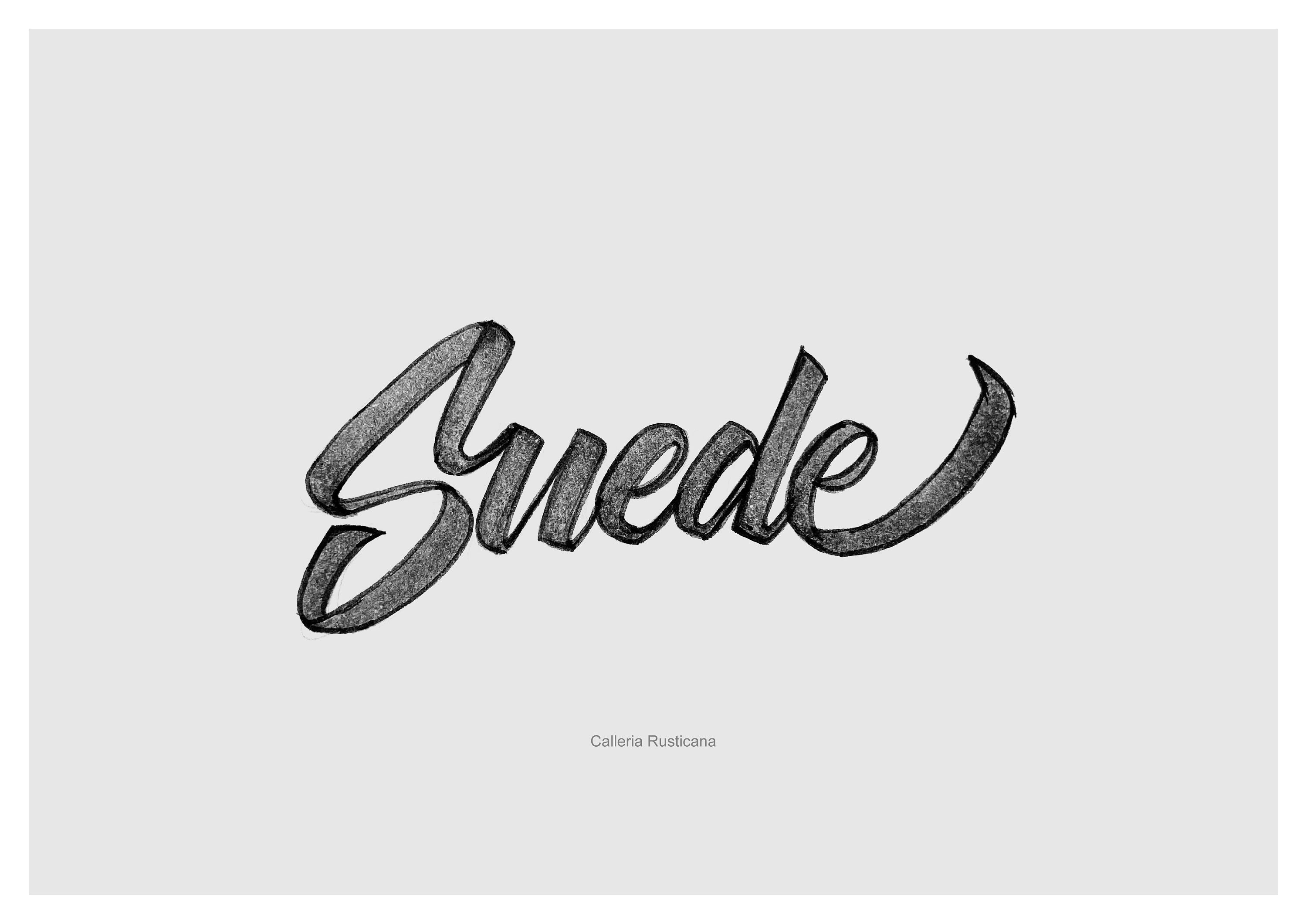 近期英文手绘字体