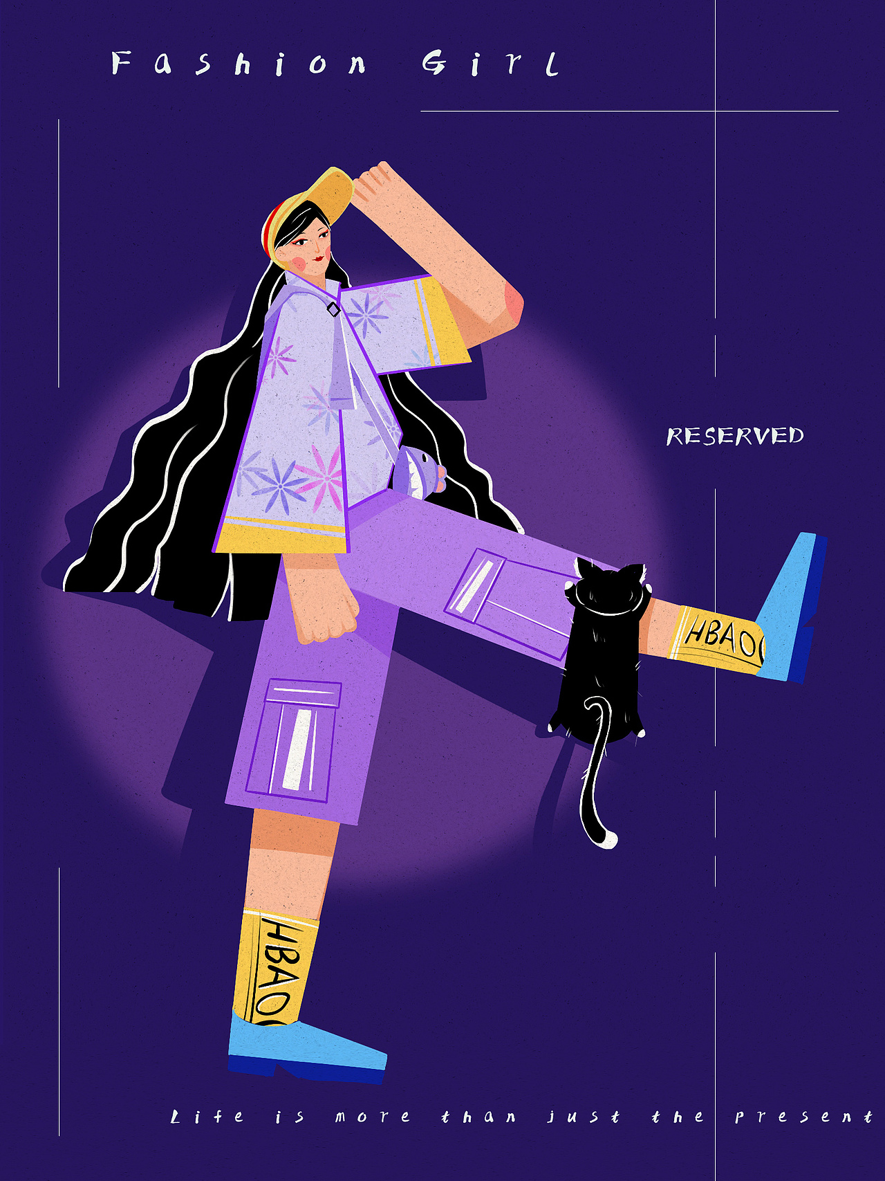 扁平插画——人物练习