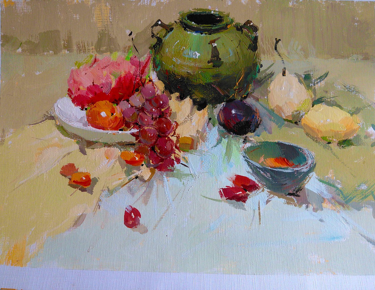 水粉静物（图ZMjk1MDQ2OTY=） - 绘画 - 站酷设计师疋璘原创素材 - 站酷ZCOOL