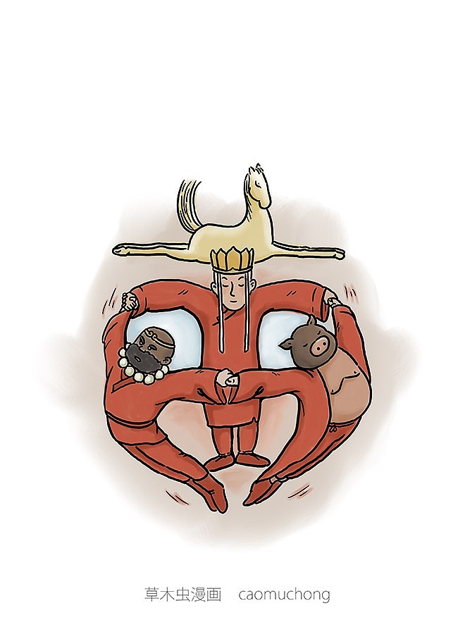 搞笑漫画《师傅》（图ZNDI2NTgxNDA=） - 短篇/格漫 - 站酷设计师草木虫原创素材 - 站酷ZCOOL