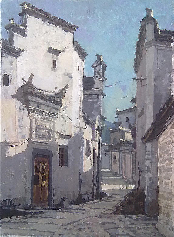 （2013年）手绘6——安徽宏村写生水彩