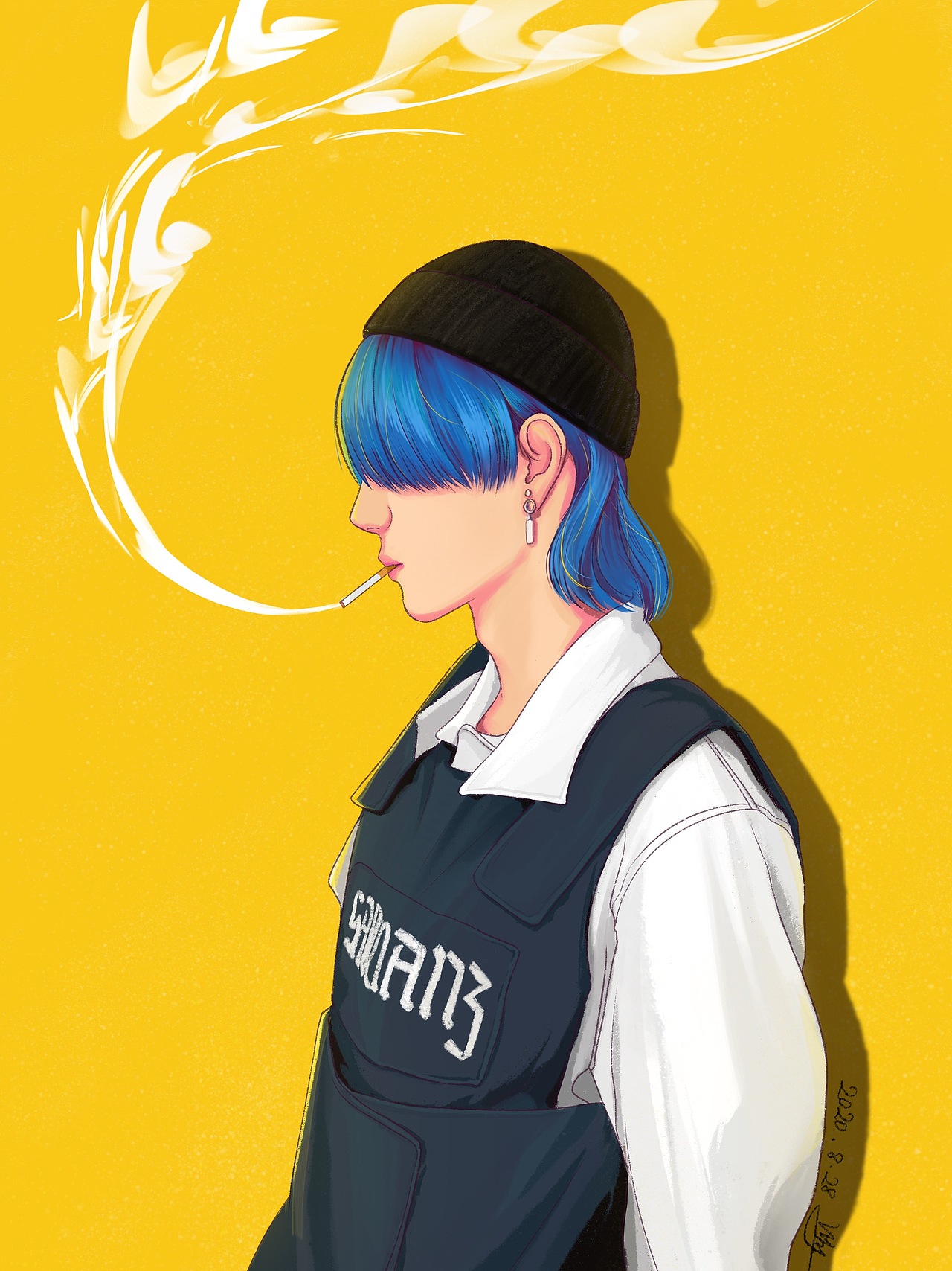 王一博插画练习