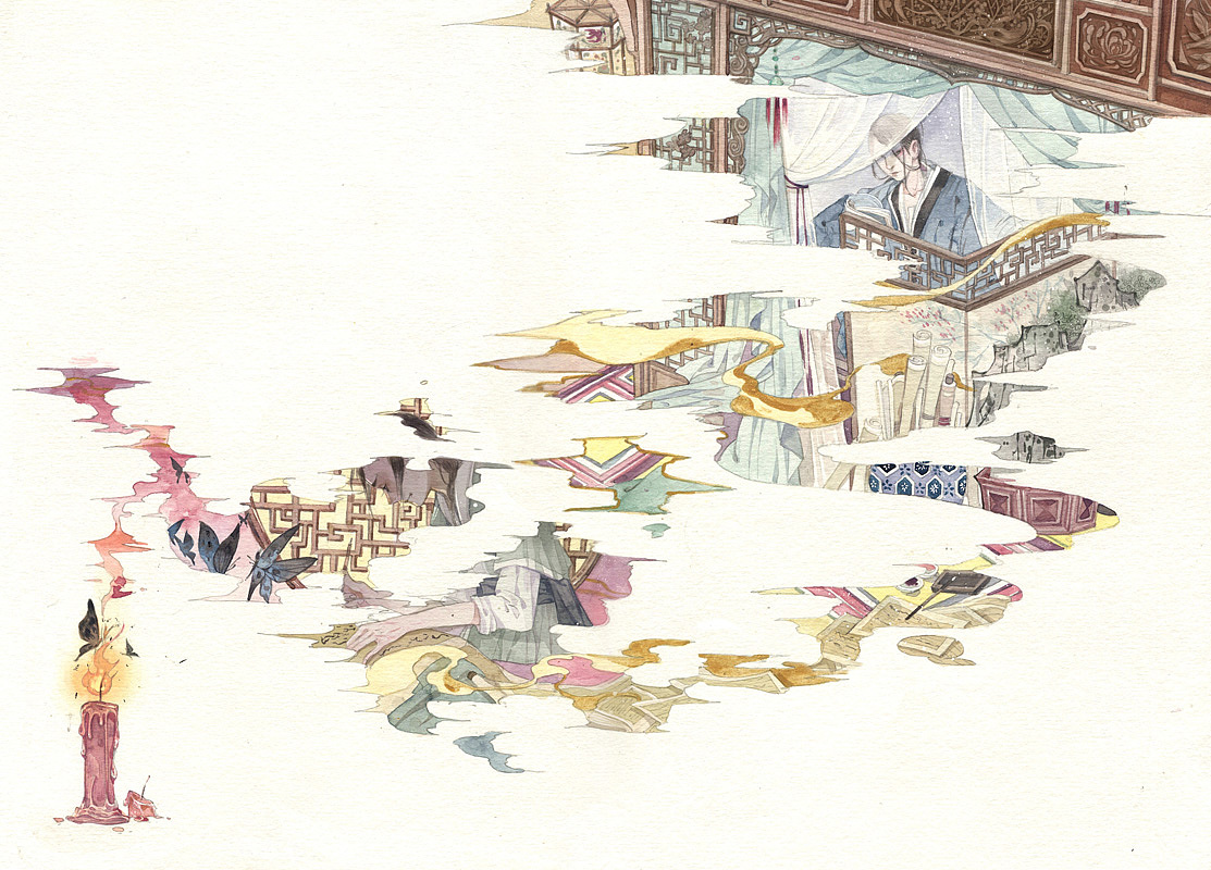 小说《时间海2》连载插图（图ZMjU1MDY2NzUy） - 商业插画 - 站酷设计师九千坊原创素材 - 站酷ZCOOL