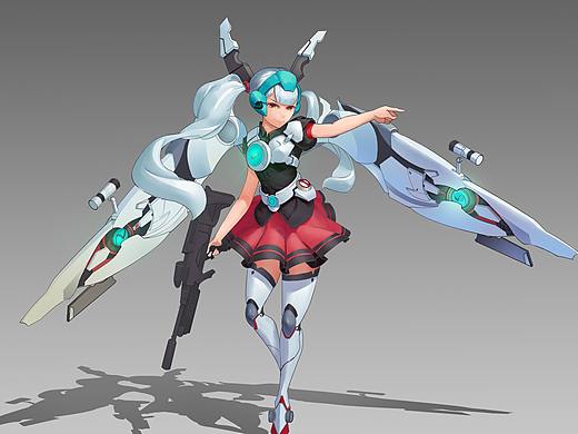 機(jī)甲少女（個人主頁-ZMjQzNDgzNjQ=） - 游戲原畫 - 站酷設(shè)計師cg小青年原創(chuàng)素材 - 站酷ZCOOL
