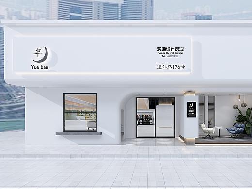 极简-简约餐饮空间+门头