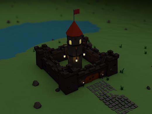 看国外大佬做的一个小场景（个人主页-ZMjY3NDIzNDg=） - 场景 - 站酷设计师如何生存原创素材 - 站酷ZCOOL