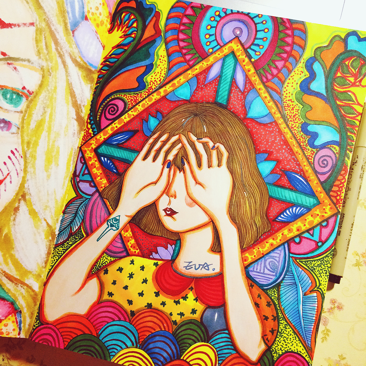 插画习作。（图ZOTAzNjU1MzY=） - 新锐潮流插画 - 站酷设计师一只行走的大灵芝原创素材 - 站酷ZCOOL