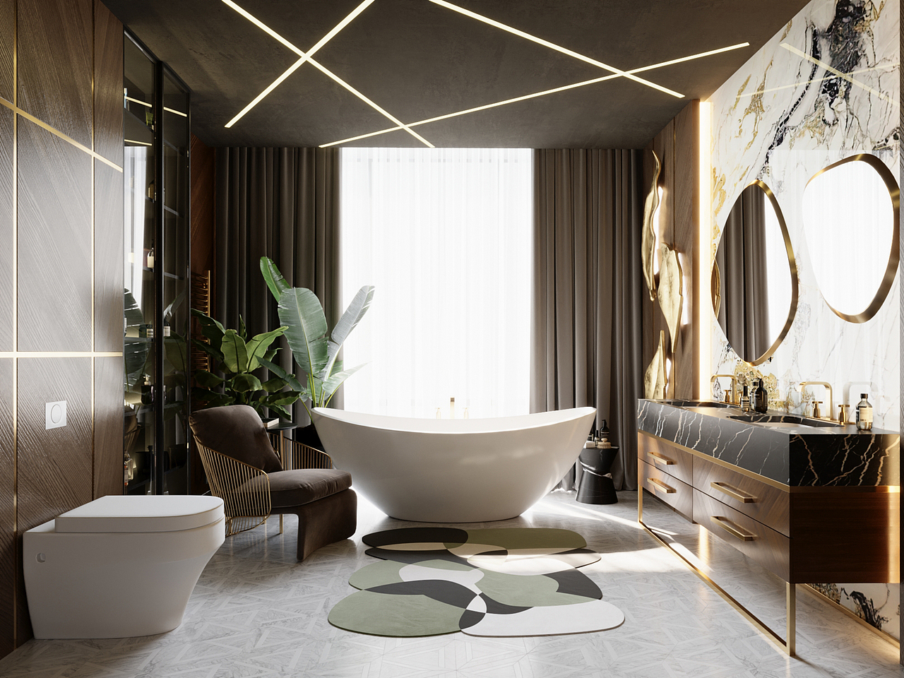 效果图|轻奢别墅