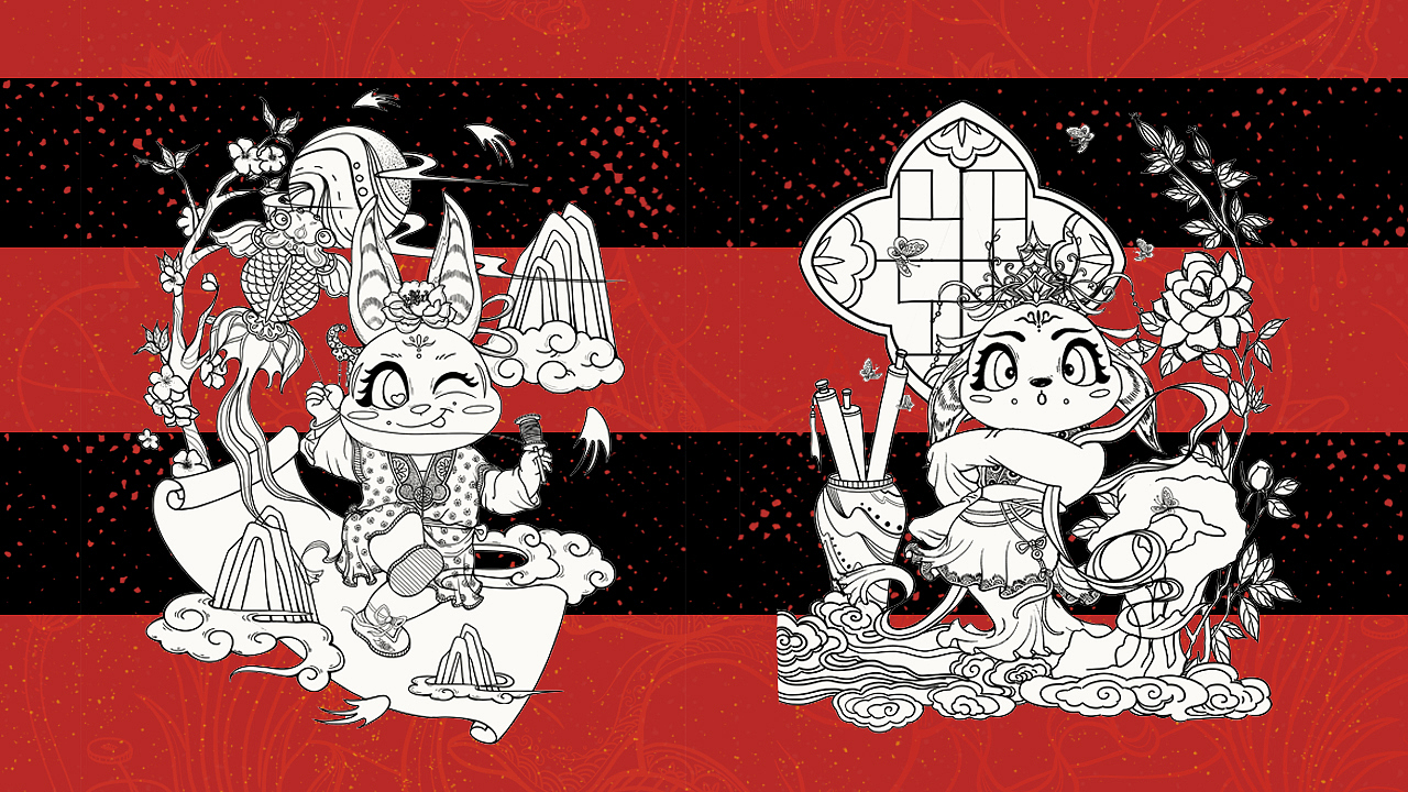 【兔年新春IP插画|商业插画】兔小仙（图ZMzA3NjIwMjky） - 商业插画 - 站酷设计师没馋酥原创素材 - 站酷ZCOOL