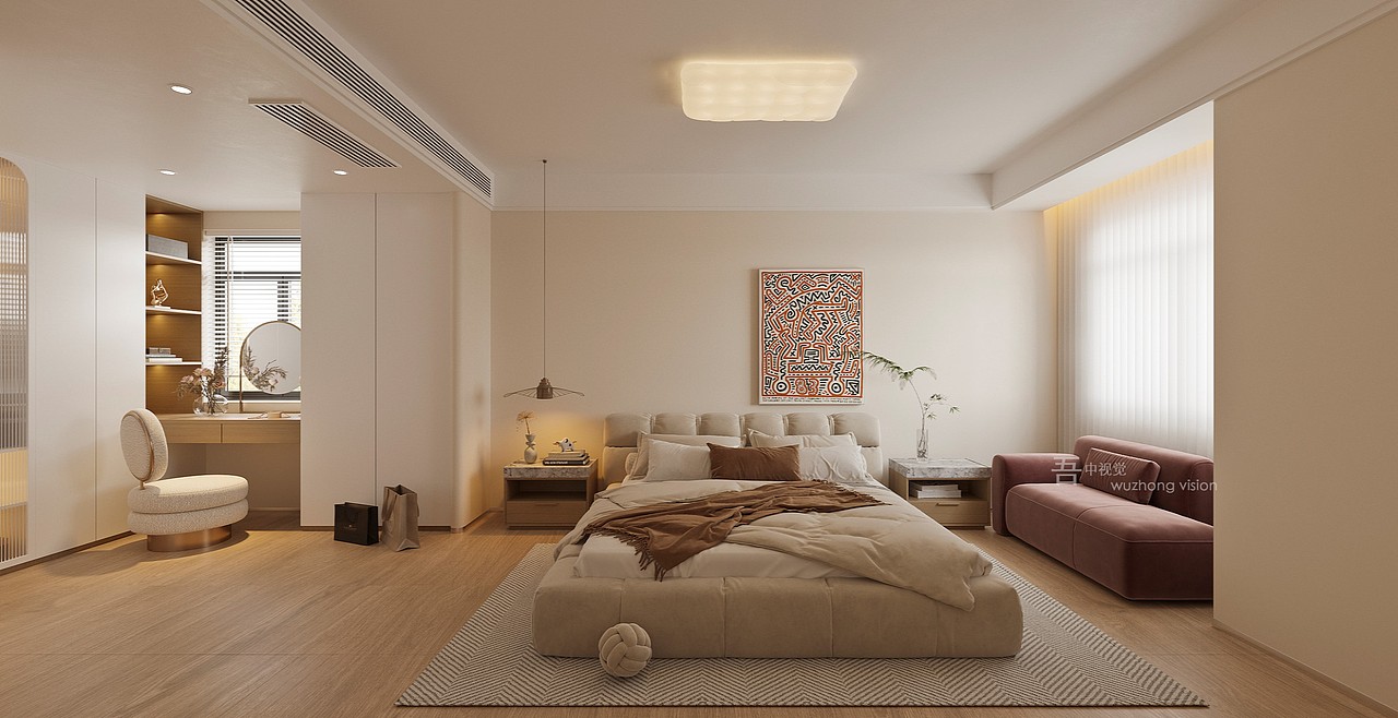 现代原木风效果图