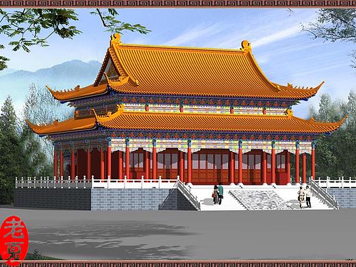 古建筑设计施工，寺庙设计图，祠堂设计，仿古牌坊门楼