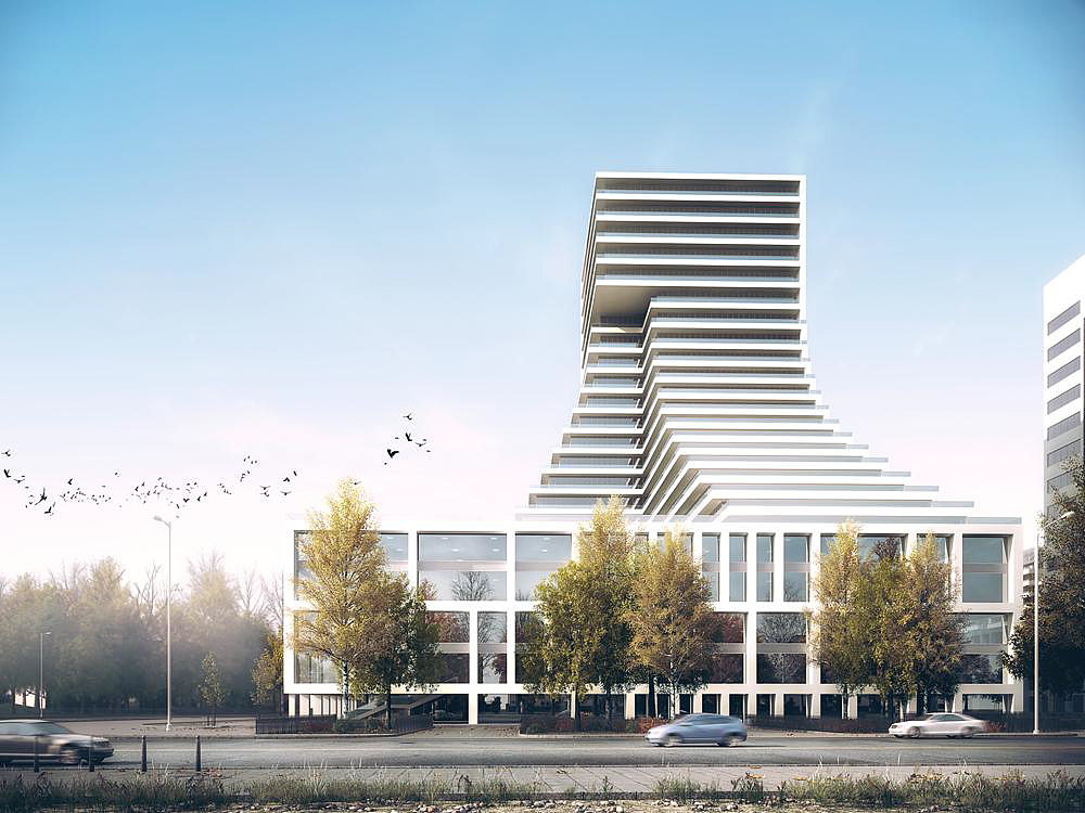 大气磅礴的外立面效果图分享|空间|建筑设计|金该大嘴 - 原创作品