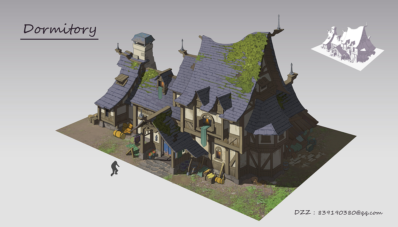 中世纪建筑（图ZMTM1MTMzNjM2） - 游戏原画 - 站酷设计师DZZx原创素材 - 站酷ZCOOL