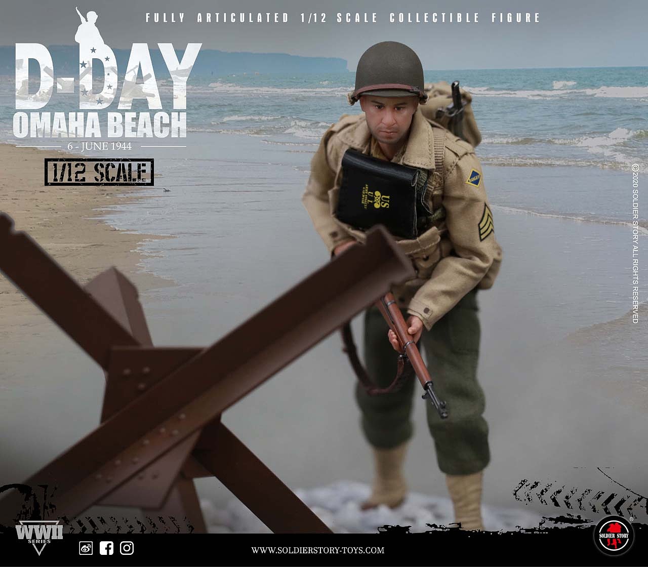 Soldier Story 1/12 D-Day Omaha Beach 珍藏可动人偶