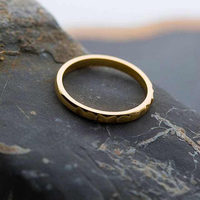 【厚翼】— 18K金.情路.情侣对戒