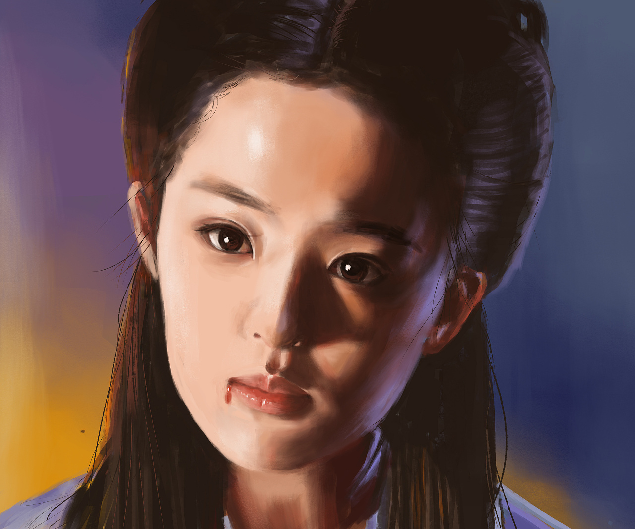 刘亦菲-小龙女|插画|创作习作|苹铵囍乐 - 临摹作品 - 站酷 (zcool)