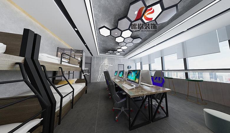 湖南电竞酒店设计案例_湖北电竞酒店装修_电竞酒店装修（图ZMTg3MjU4MDEy） - 家装设计 - 站酷设计师网咖电竞酒店设计原创素材 - 站酷ZCOOL