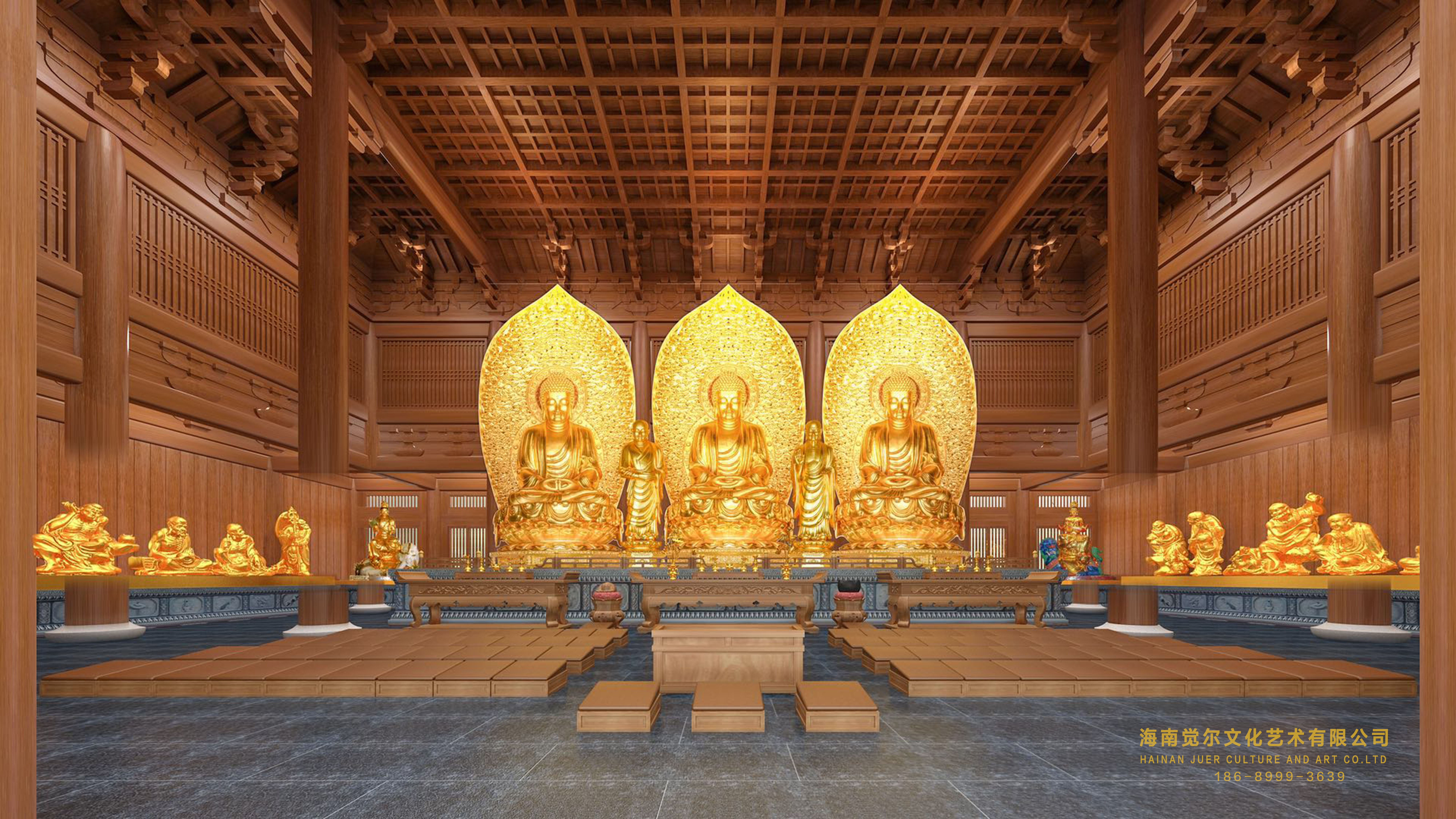 寺庙内部设计图图片
