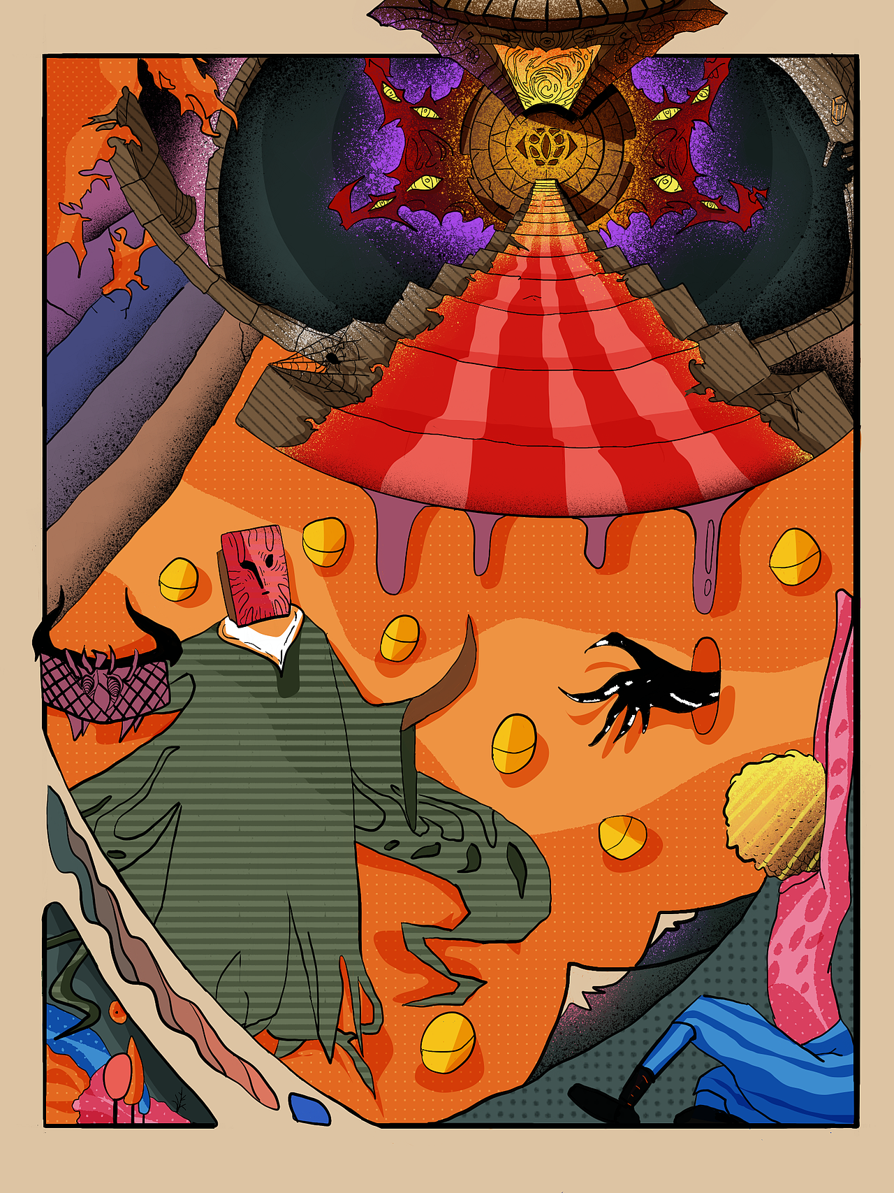 毕业插画设计-牧灵人