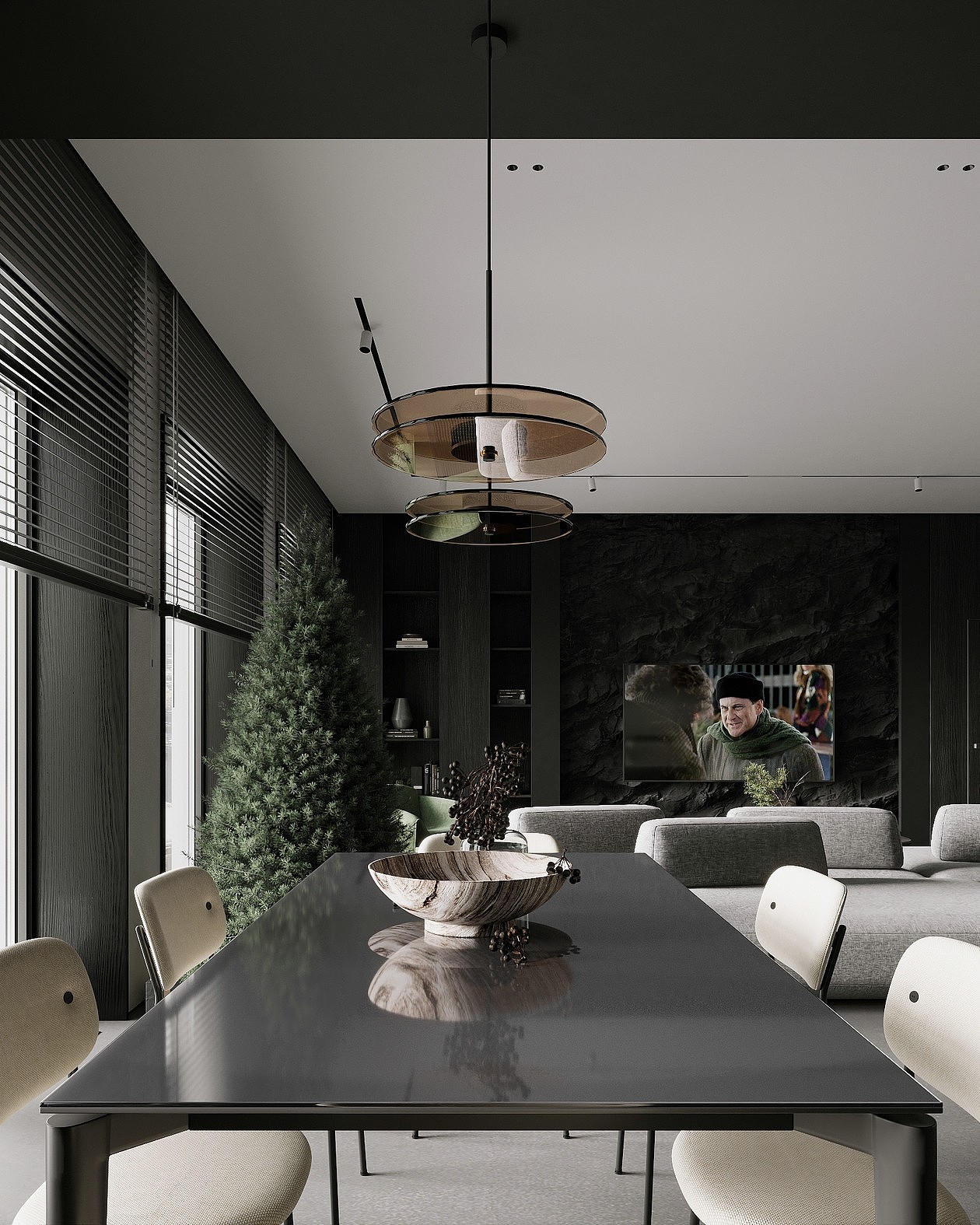 高级黑+高级灰 现代简约风的另类表达