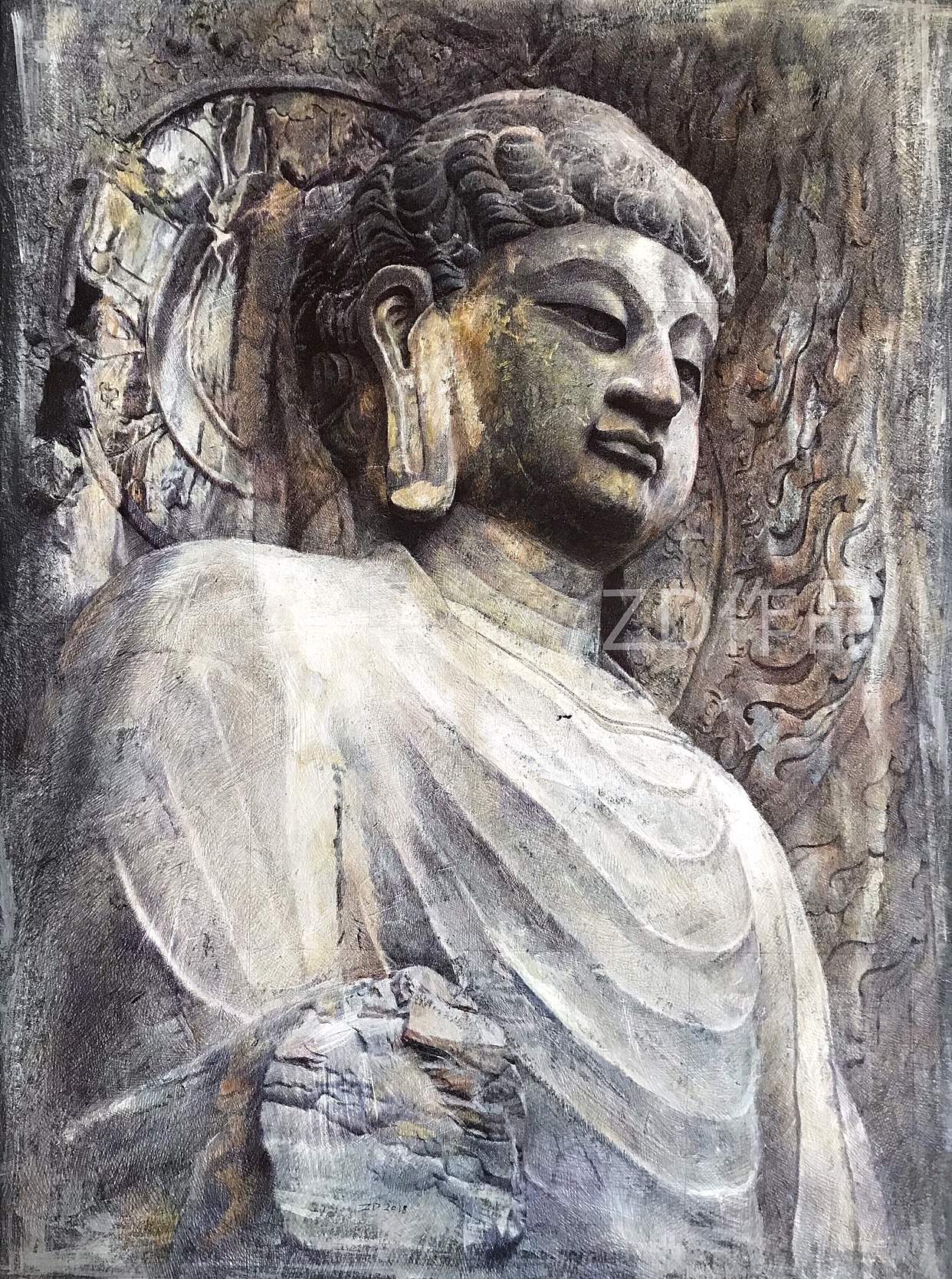 旧藏i青石释迦牟尼佛像在线拍卖，旧藏i青石释迦牟尼佛像价格、图片－雅昌得藏－在线拍