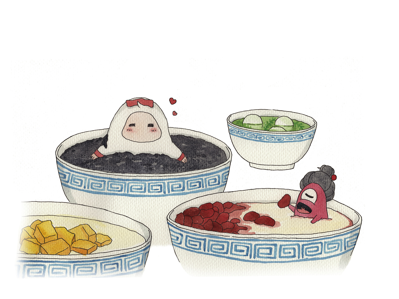 "广府游记"插画